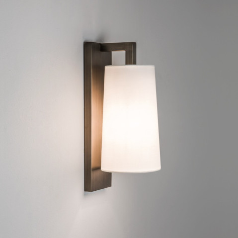 Lago 280  Brąz 1297007 Astro Lighting - Kinkiet IP44 z abażurem