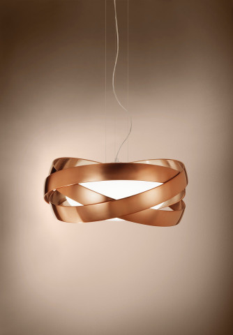 siso T-2996 60cm Estiluz Lampa wisząca duża biała chrom lub miedziana