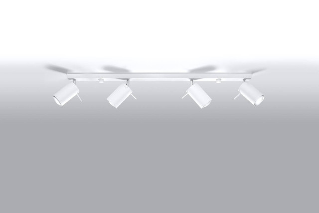 Plafon RING 4L Biały Sollux SL.0331 Reflektor sufitowy listwa