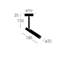 Flask 15 ON N TRIAC (4000K) CHORS - Reflektor LED Lampa sufitowa Chors
