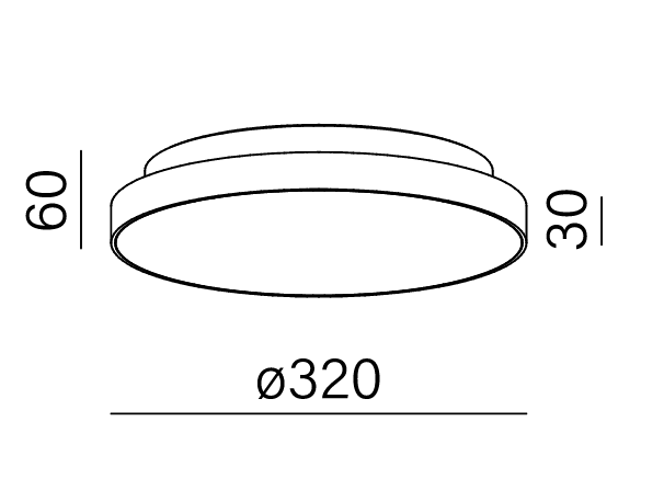 BLOS round distance LED hermetic natynkowy Aqform - Lampa sufitowa okrągła techniczna Plafon IP54 47019