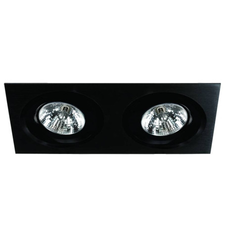 Faro II nero -  Oprawa wpuszczana czarna kwadratowa ES111 Orlicki Design