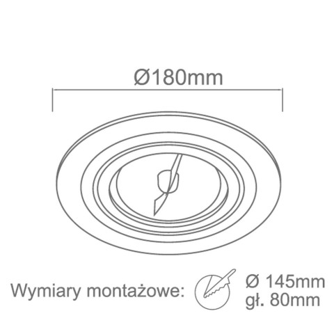 Puro nero ES111 - Oprawa wpuszczana Orlicki Design 2