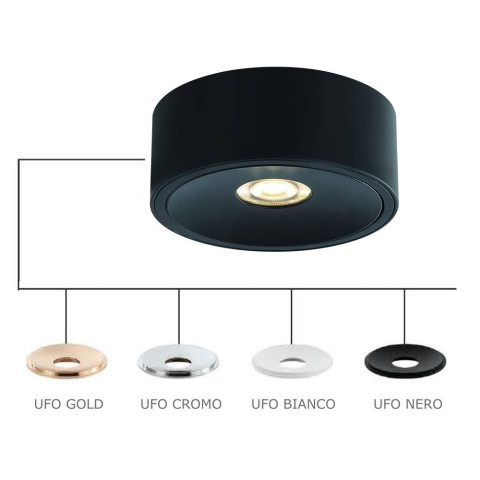 Neo Nero Slim KG Orlicki Design niska lampa sufitowa okrągła