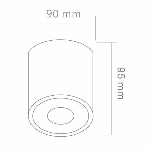 RULLO bianco Orlicki Design Lampa sufitowa Plafon biała tuba 2