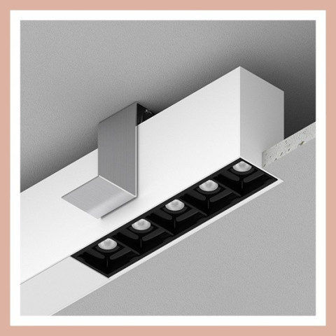 RAFTER points 94 LED section wpuszczany Aqform 30266 - Linia światła LED profil listwa wpuszczana w sufit
