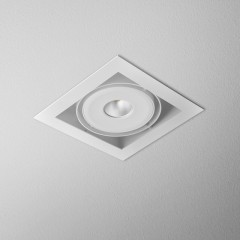 SQUARES 111x1 QRLED wpuszczany AQForm 30104 - Oprawa wpuszczana metalowa Lampa bezramkowa LED  do zabudowy w sufit