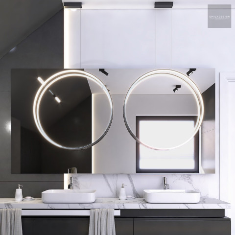 ECHO VERTICAL ŻYRANDOL 150 IP44 66428 Lampa wisząca Ramko okragła duża  lampa