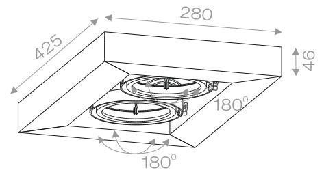 CADVA 2 KINKIET -  Kinkiet  Aquaform (23412-03) 2