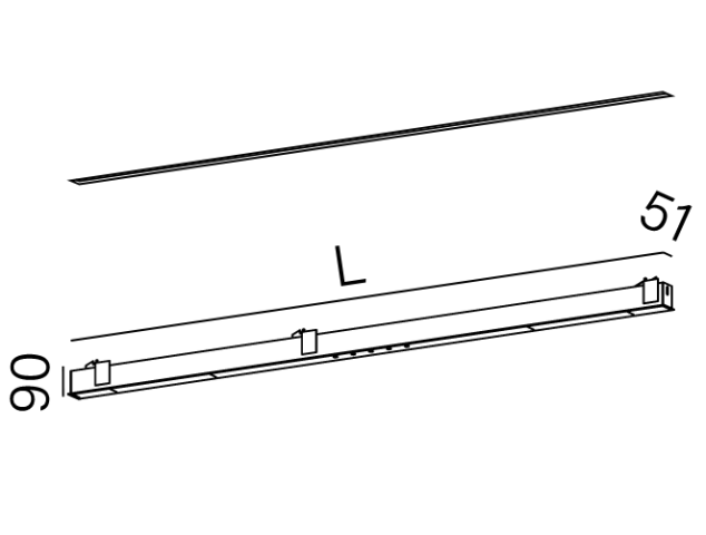 MIXLINE 167 INV LED wpuszczany Aqform 30228 - Lampa wpuszczana profil led linia światła 2