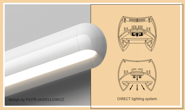 equilibra DIRECT 92 LED natynkowa AQForm - Nowoczesna lampa sufitowa LED 40054