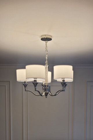 Lampa wisząca WASHINGTON P05915WH - Lampa industrialna glamour loftowa Cosmo Light Żyrandol  2