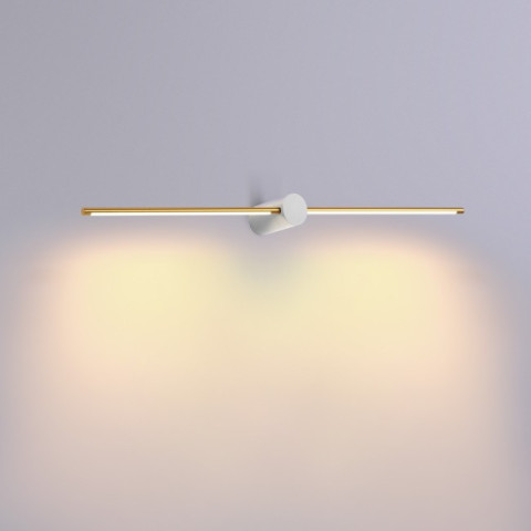 WAND 467A ELKIM Lighting Kinkiet LED biało-złoty, czarno-złoty lampa patyk oświetlenie lustra obrazów