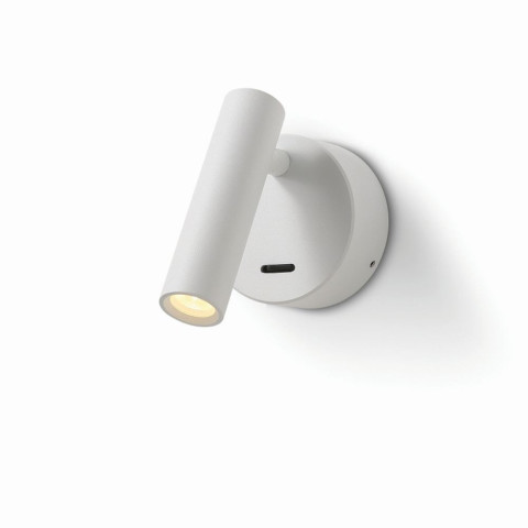 KENT 330 ELKIM Lighting Kinkiet LED do czytania z włącznikiem biały, czarny, złoty, chrom