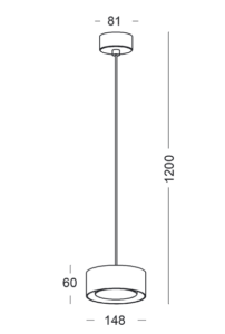 BRAKET/Z 229 ELKIM Lighting Lampa wisząca LED biała, czarna, złota czarny przewód