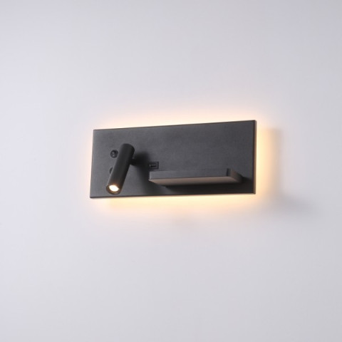 HOTELS 417L ELKIM Lighting Kinkiet do czytania ładowarka indukcyjna i USB