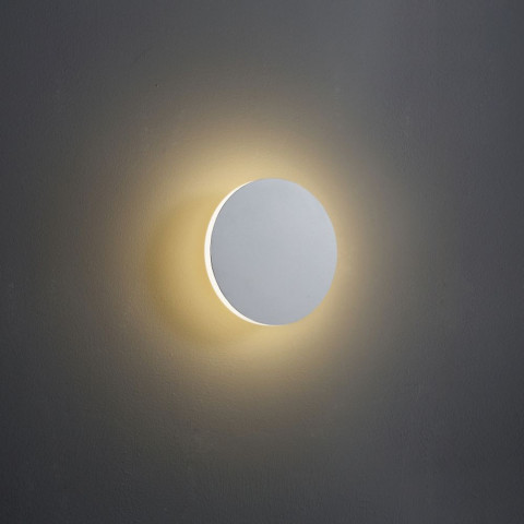 PLUTO 228 ELKIM Lighting owalny Kinkiet dekoracyjny LED biały