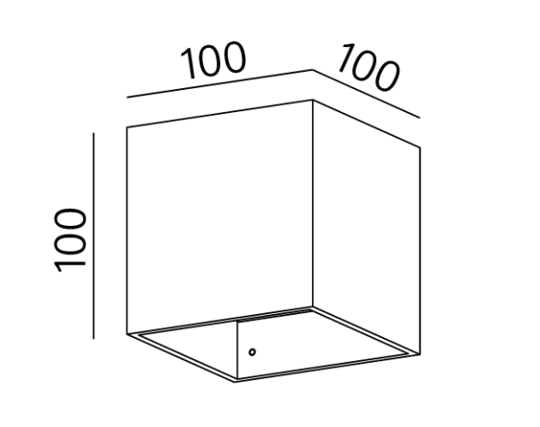 MAXI CUBE Phase-Control kinkiet czarny AQForm Kinkiet kostka kwadratowy prosta forma 22411 2