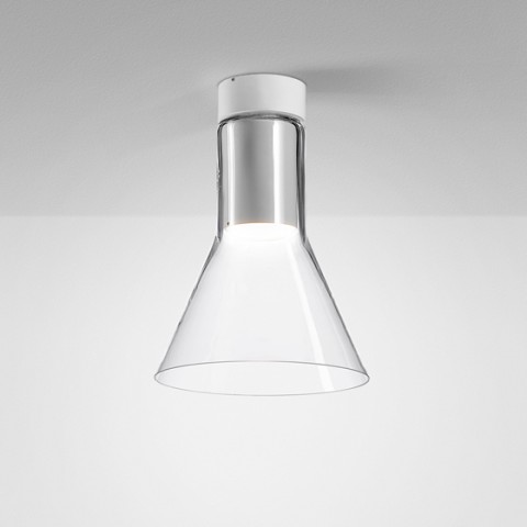 MODERN GLASS Flared LED natynkowy AQForm - Lampa sufitowa szklany klosz