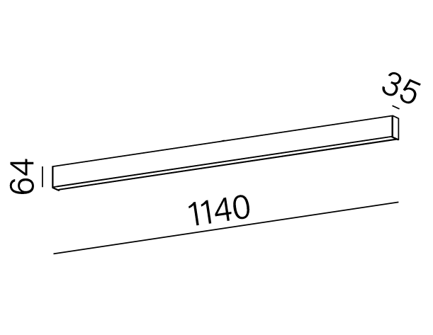 RAFTER 114 LED LOW POWER natynkowy Aqform -  Profil sufitowy LED 40531 2