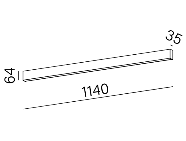 RAFTER 114 LED MEDIUM POWER natynkowy Aqform -  Profil sufitowy LED 40531 2