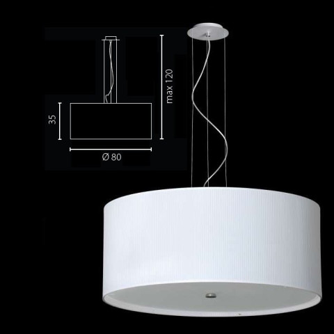 RONDO PLISA Żyrandol 80 - Lampa wisząca Ramko 67572 2