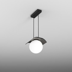 MODERN BALL WP LED zwieszany Aqform - Lampa wisząca szklana biała kula