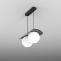 MODERN BALL WP x2 LED zwieszany Aqform - Lampa wisząca szklana biała kula