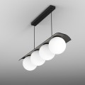 MODERN BALL WP x4 LED zwieszany Aqform - Lampa wisząca szklana biała kula