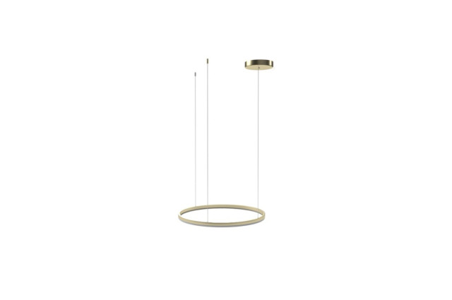 HALO PENDANT 60 AZZARDO Lampa wisząca ring czarny, biały, złoty