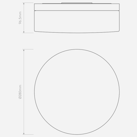 SABINA 280 Polerowany Chrom IP44 - Plafon Lampa sufitowa chrom Astro Lighting 7186lampa szklana chromowana