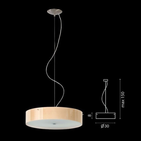 LIMA Żyrandol mini ecru błysk -  Lampa wisząca Ramko 66511 2