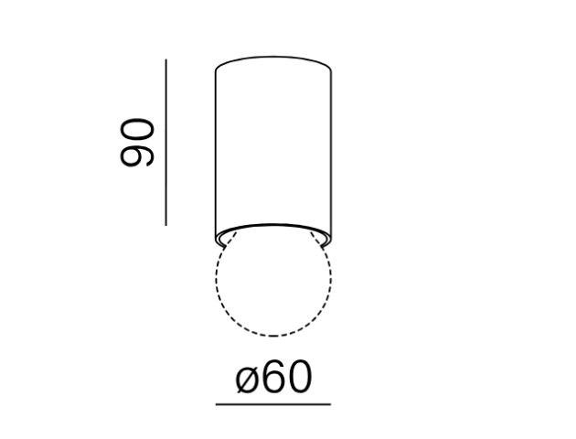 PET 9 E27 E27 Phase-Control natynkowy Aqform Lampa sufitowa kinkiet E27