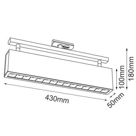 Spot A - Glare track 15 - Biały - Szynoprzewód 1F 230V 4000K 6333 Antigo 2