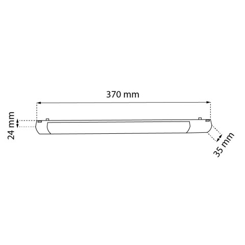 Spot magnetyczny Komatsu Slim - Czarny - 48V 12W 960lm (370 mm) 3000K 6049 Antigo 2
