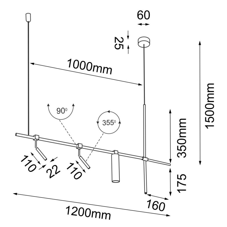 Lampa wisząca Namasu - Czarna 7862 Antigo Lampa wisząca Namasu - Czarna 7862 Antigo