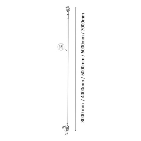 Lampa liniowa Surika - Biała (7000 mm) 4000K 6039 Antigo 2