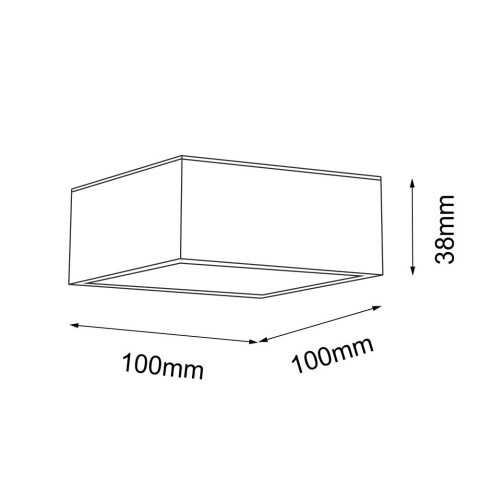 Plafon Tottori IL - Biały IP44 (100x100 mm) 4000K 8578 Antigo 2