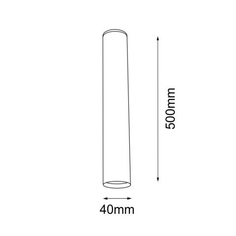 Plafon Yabu 50 - Biały (500 mm) 1091 Antigo 2