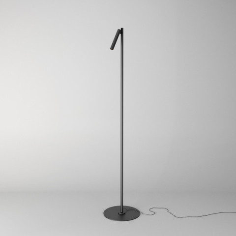 PET micro LED upright Aqform Minimalistyczna lampa stojąca czarna