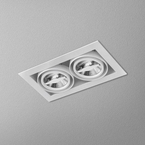 SQUARES 70x2 Phase-Control wpuszczany AQForm 30912  - Lampa wpuszczana do zabudowy metalowa prosta forma