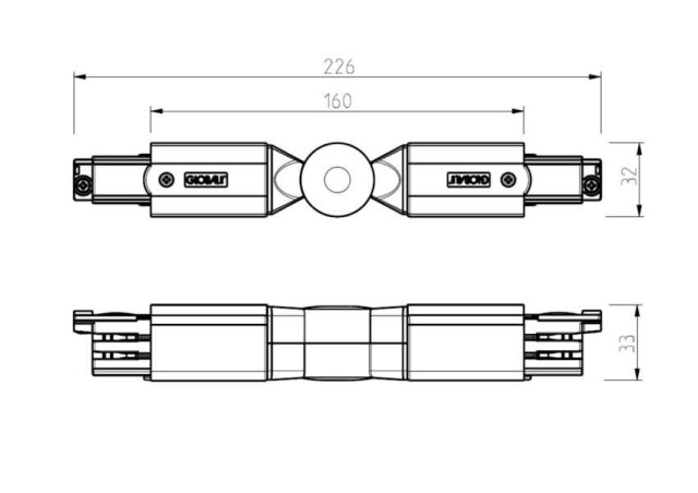 TRACK 3F ŁĄCZNIK RUCHOMY - Labra XTS24