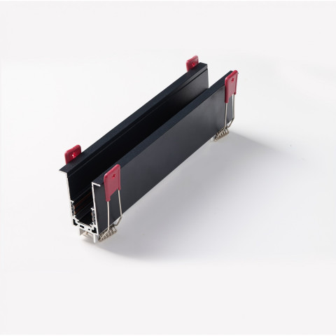 ALFA TRACK MAGNETIC EASYFIX 3m BK Azzardo AZ5679 Szyna dwufazowa czarna 3metry montaż na żabki 2