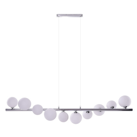 SYBILLA 10 PENDANT Azzardo biały chrom