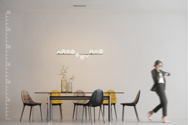 SYBILLA 10 PENDANT Azzardo biały chrom