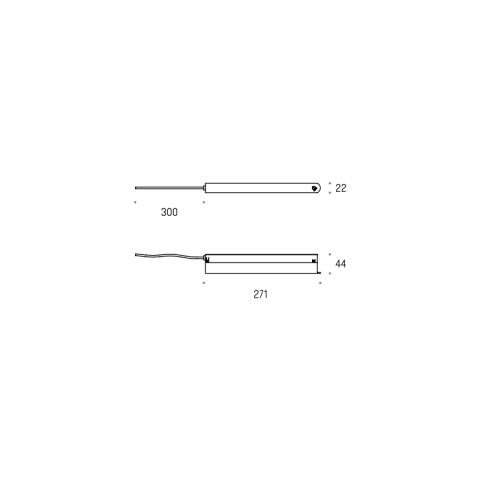 UNI M 48V - Zasilacz wewnętrzny In-Track H 250W 48V + przewód LABRA Natynkowy szynoprzewód niskonapięciowy 48V 2