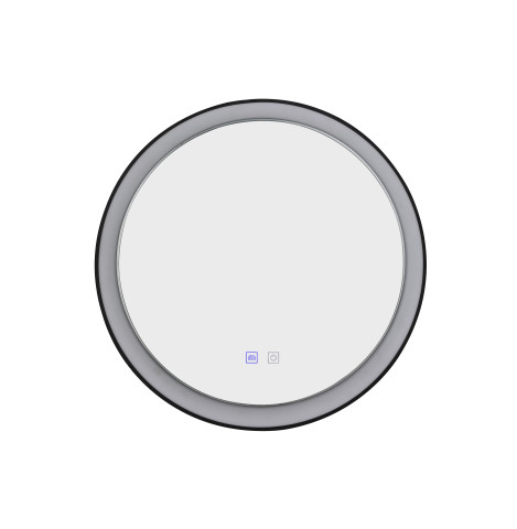 Lustro podświetlane SERGIO MIRROR 60 HEATED CCT Przełącznik BK Azzardo AZ5819 MIRROR BLACK
