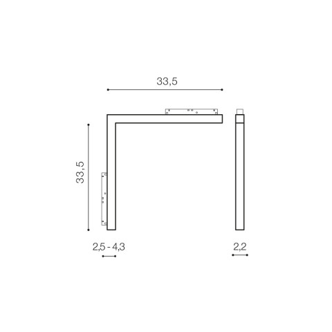 ALFA SAGA TRACK MAGNETIC CORNER B 24W 4000K WH Azzardo AZ4620 Lampa liniowa do szynoprzewodu WHITE  2