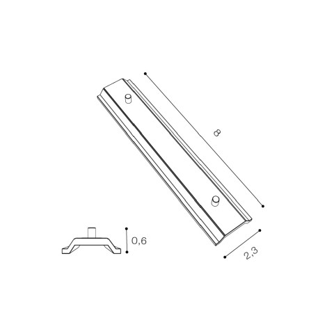 ALFA TRACK MAGNETIC CONNECTOR MECHANICAL WH Azzardo AZ4690 Łącznik do szynoprzewodu WHITE  2