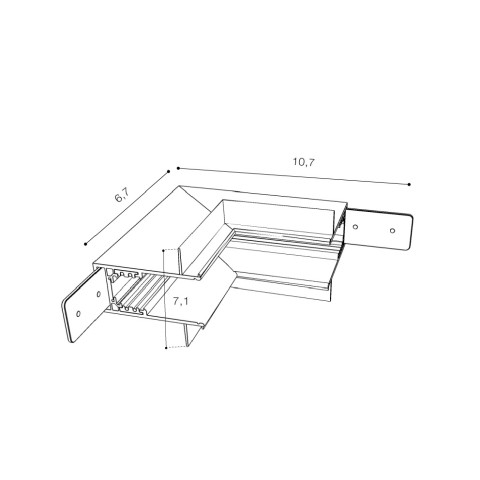 ALFA TRACK MAGNETIC52 CORNER90 GIPS2 B WH Azzardo AZ4686 Łącznik do szynoprzewodu WHITE  2